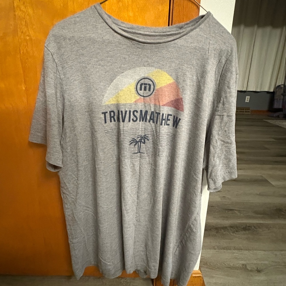 Travis Mathew Gray Graphic T-Shirt